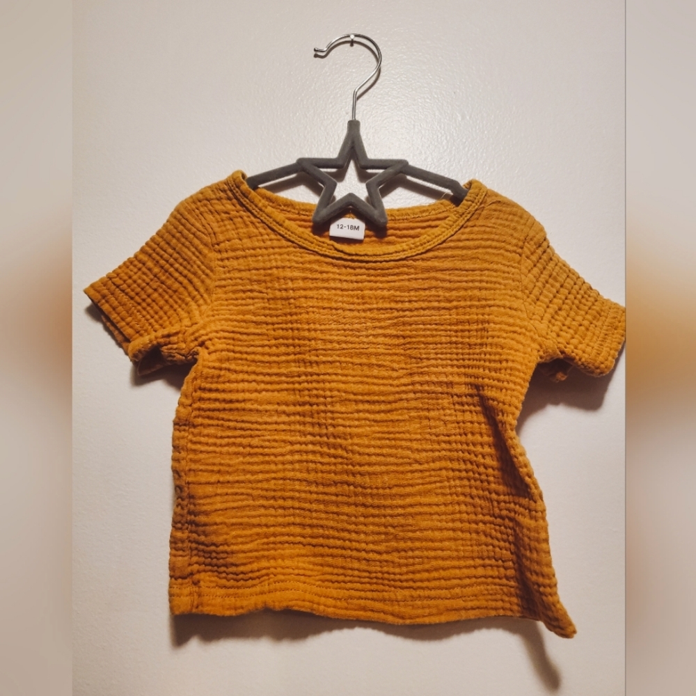Linen/Cotton Blend Gauze Tee